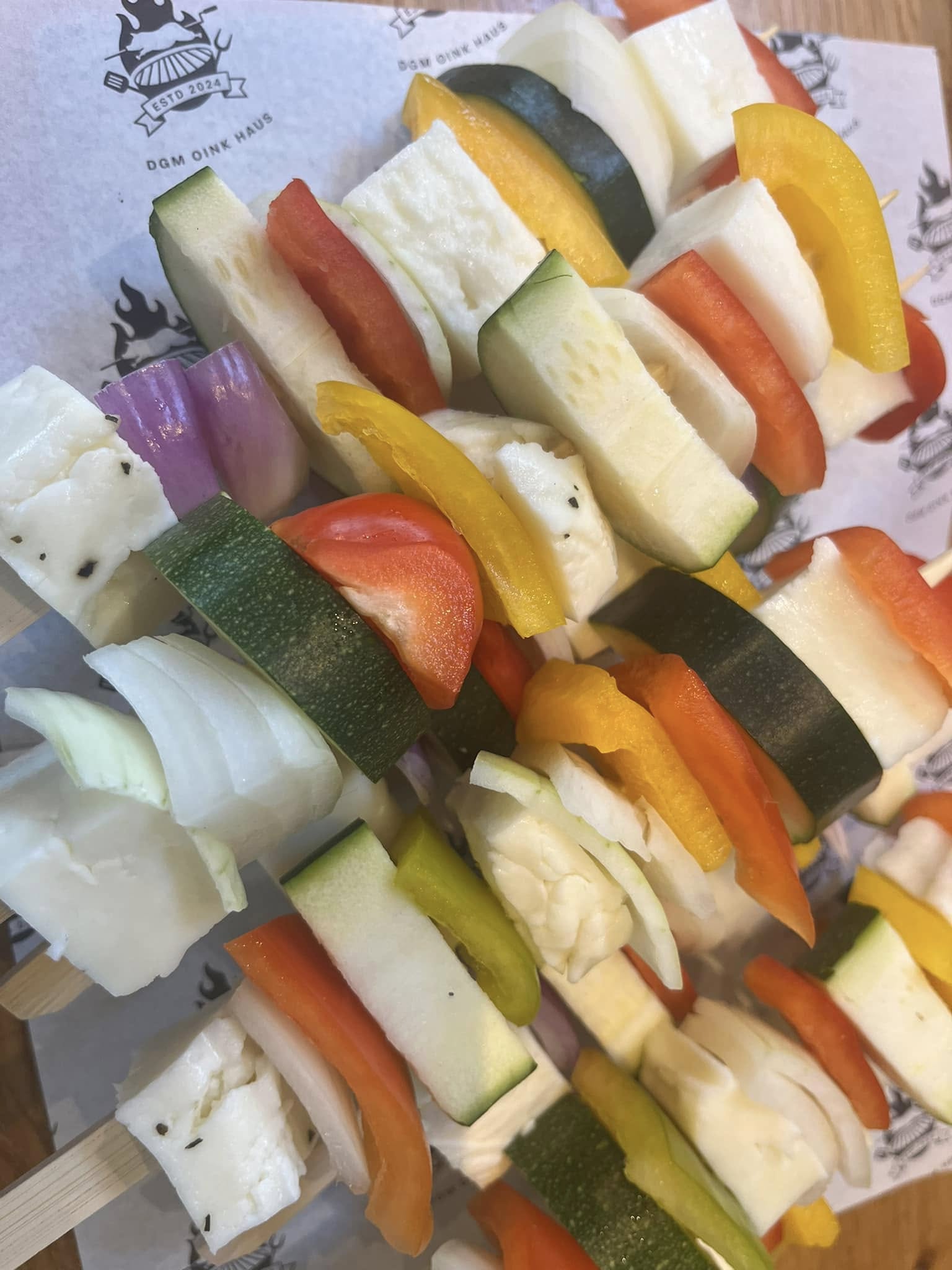 Vegetable kebabs